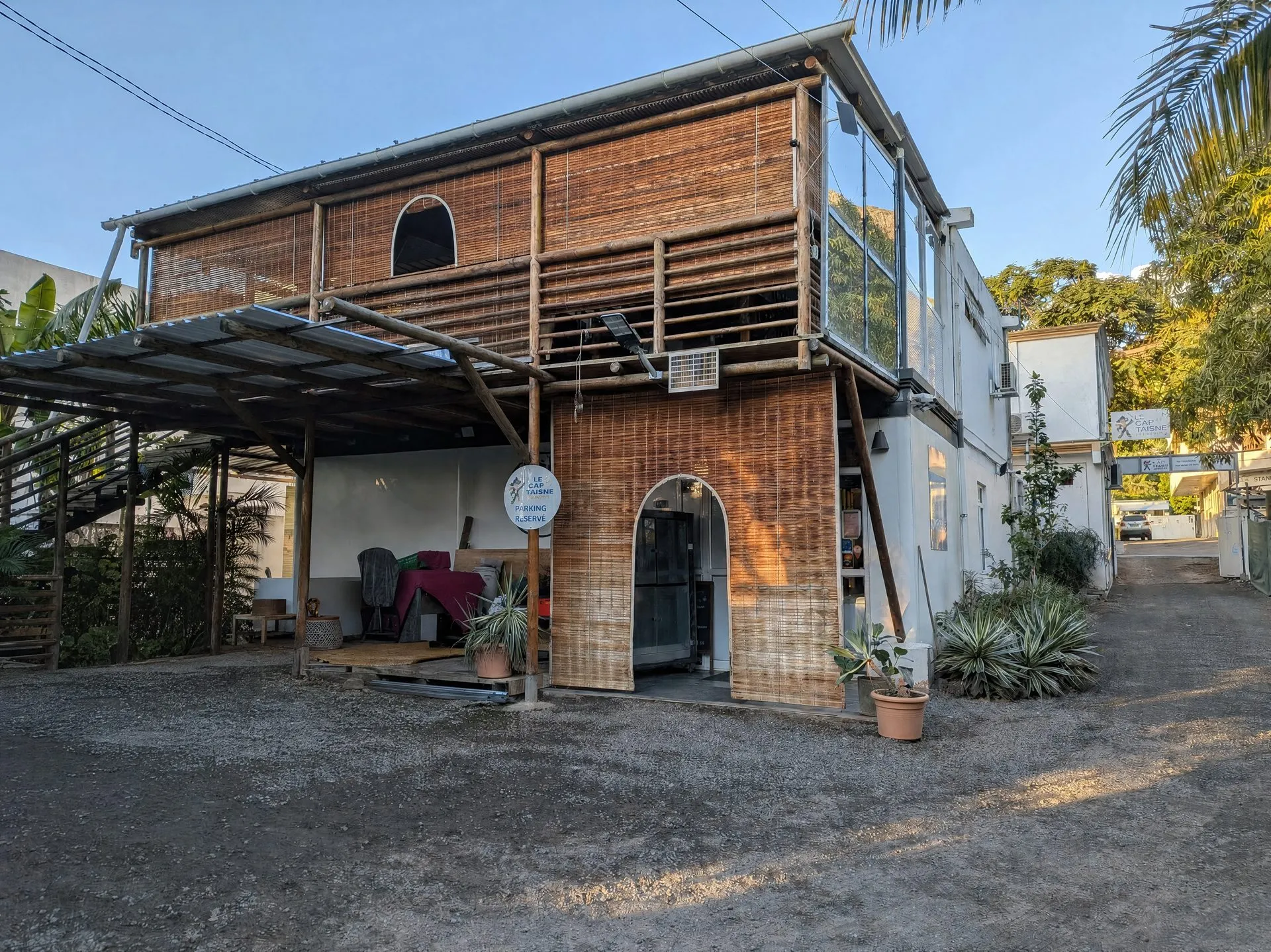 La boutique Le Cap Taisne à Rivière Noire, île Maurice